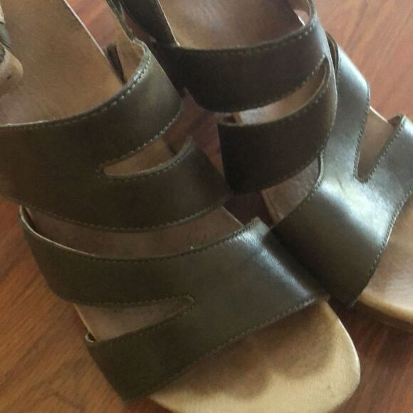 Dansko Brown leather chunky heel sandals. Size 39 - Picture 7 of 10
